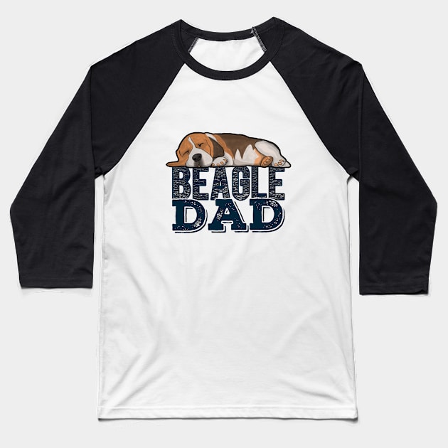 Beagle Dad Baseball T-Shirt by Kudostees